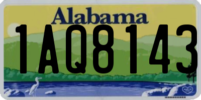 AL license plate 1AQ8143