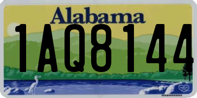AL license plate 1AQ8144