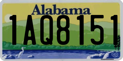 AL license plate 1AQ8151