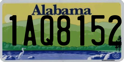 AL license plate 1AQ8152