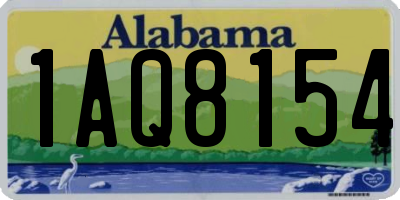AL license plate 1AQ8154