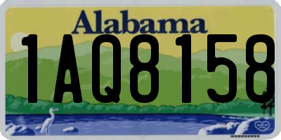 AL license plate 1AQ8158