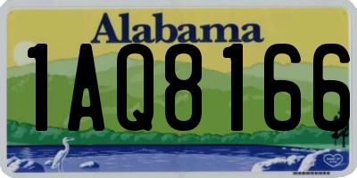 AL license plate 1AQ8166