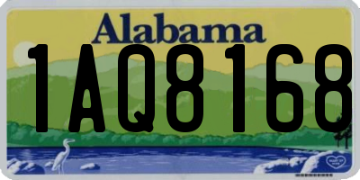 AL license plate 1AQ8168