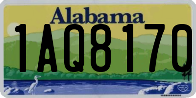 AL license plate 1AQ8170
