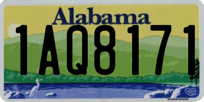 AL license plate 1AQ8171
