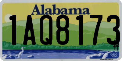 AL license plate 1AQ8173