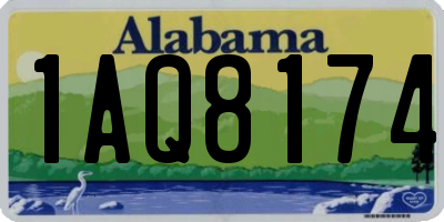 AL license plate 1AQ8174