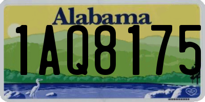 AL license plate 1AQ8175