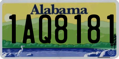 AL license plate 1AQ8181
