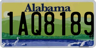 AL license plate 1AQ8189