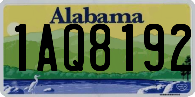 AL license plate 1AQ8192