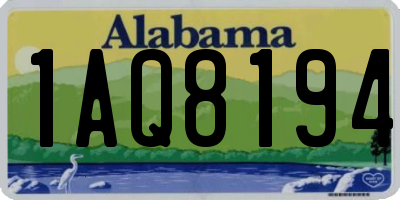 AL license plate 1AQ8194