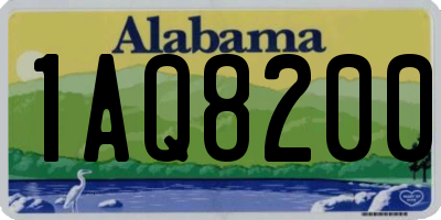 AL license plate 1AQ8200