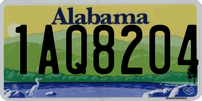 AL license plate 1AQ8204