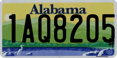 AL license plate 1AQ8205