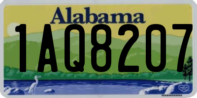 AL license plate 1AQ8207