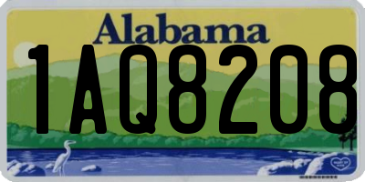 AL license plate 1AQ8208