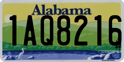 AL license plate 1AQ8216
