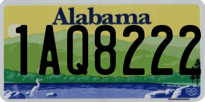 AL license plate 1AQ8222