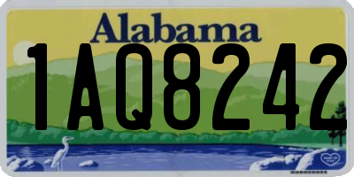 AL license plate 1AQ8242