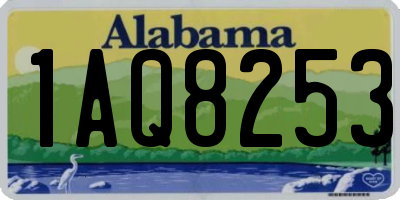 AL license plate 1AQ8253