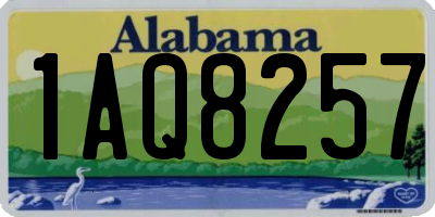 AL license plate 1AQ8257