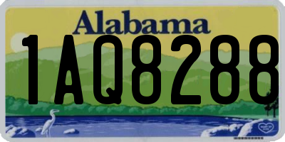 AL license plate 1AQ8288