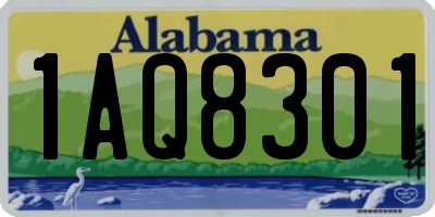 AL license plate 1AQ8301
