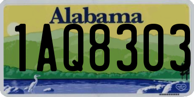 AL license plate 1AQ8303
