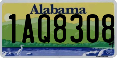 AL license plate 1AQ8308