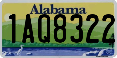 AL license plate 1AQ8322