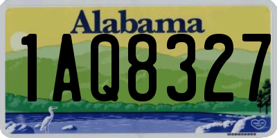 AL license plate 1AQ8327