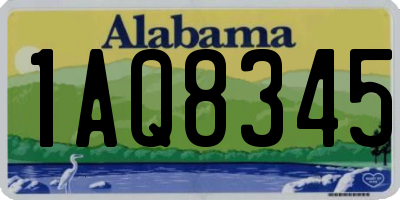 AL license plate 1AQ8345