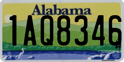 AL license plate 1AQ8346