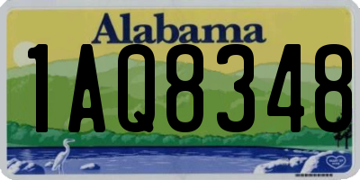 AL license plate 1AQ8348