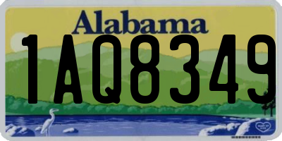 AL license plate 1AQ8349