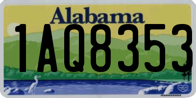 AL license plate 1AQ8353