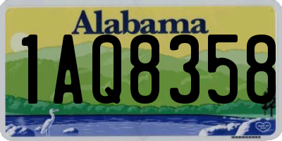 AL license plate 1AQ8358