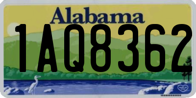 AL license plate 1AQ8362