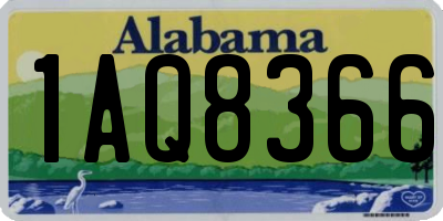 AL license plate 1AQ8366
