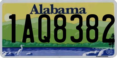 AL license plate 1AQ8382