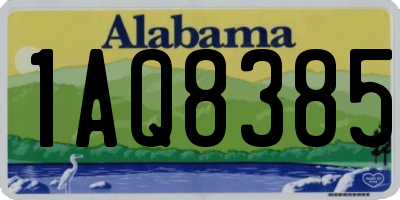 AL license plate 1AQ8385