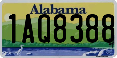 AL license plate 1AQ8388