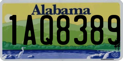 AL license plate 1AQ8389