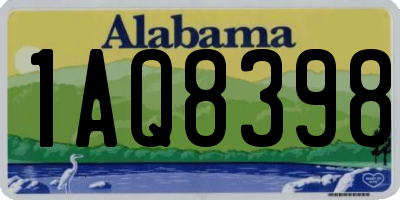 AL license plate 1AQ8398