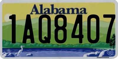 AL license plate 1AQ8407