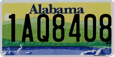 AL license plate 1AQ8408