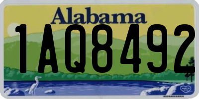 AL license plate 1AQ8492