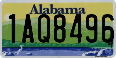AL license plate 1AQ8496